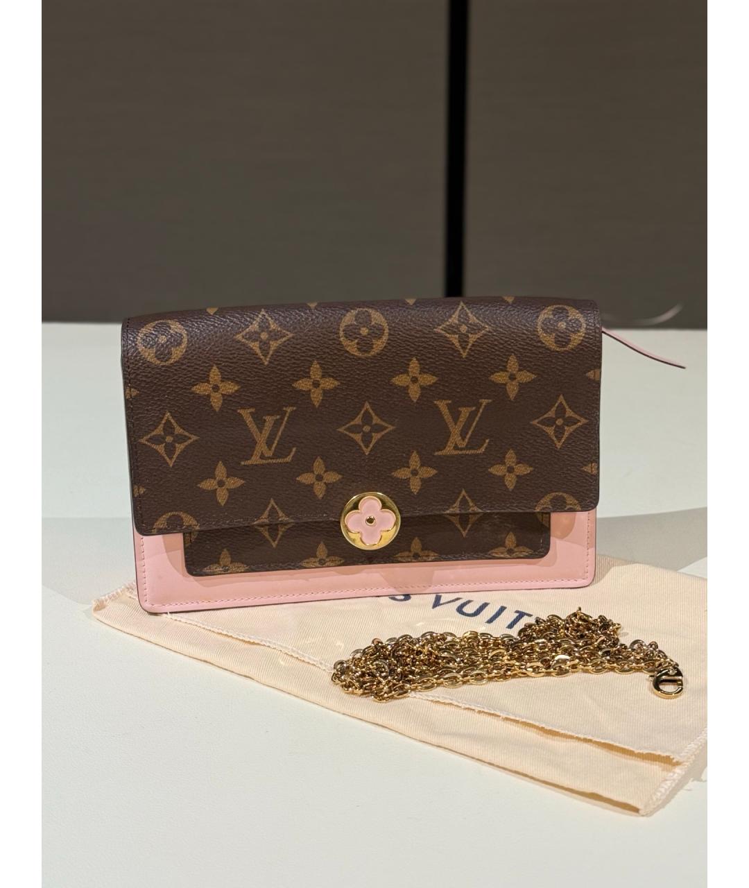 LOUIS VUITTON Коричневый кошелек, фото 8