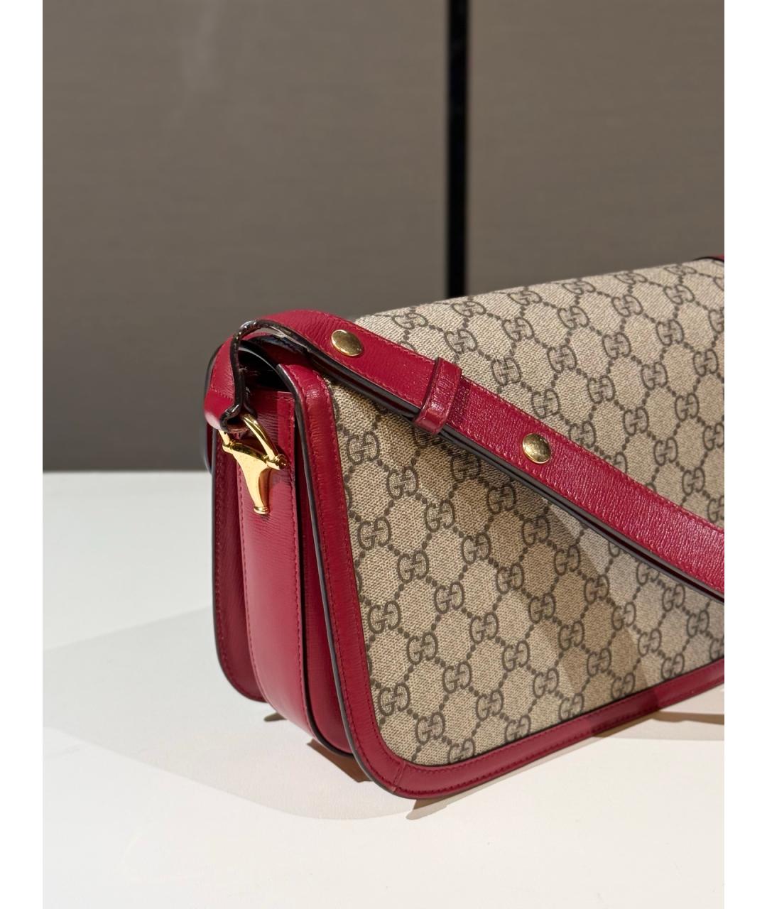 GUCCI Бежевая деним сумка через плечо, фото 5