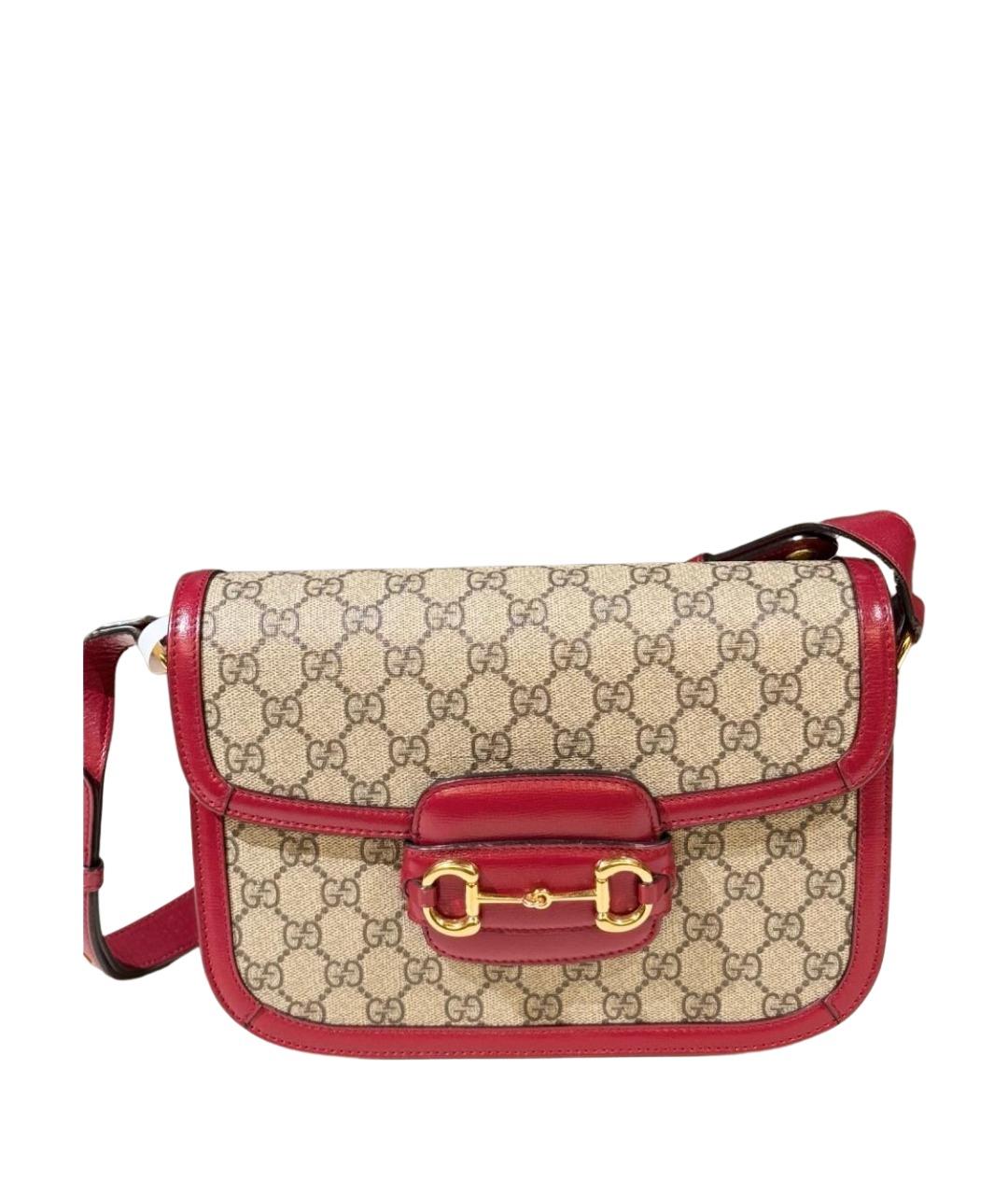 GUCCI Бежевая деним сумка через плечо, фото 1