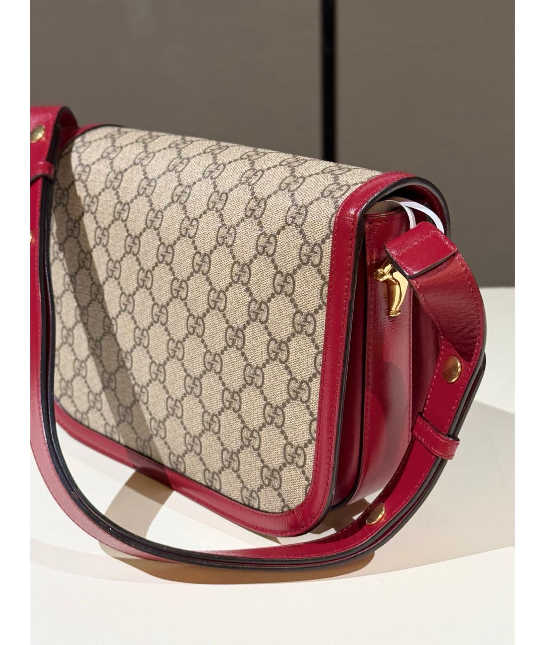 GUCCI Бежевая деним сумка через плечо, фото 6