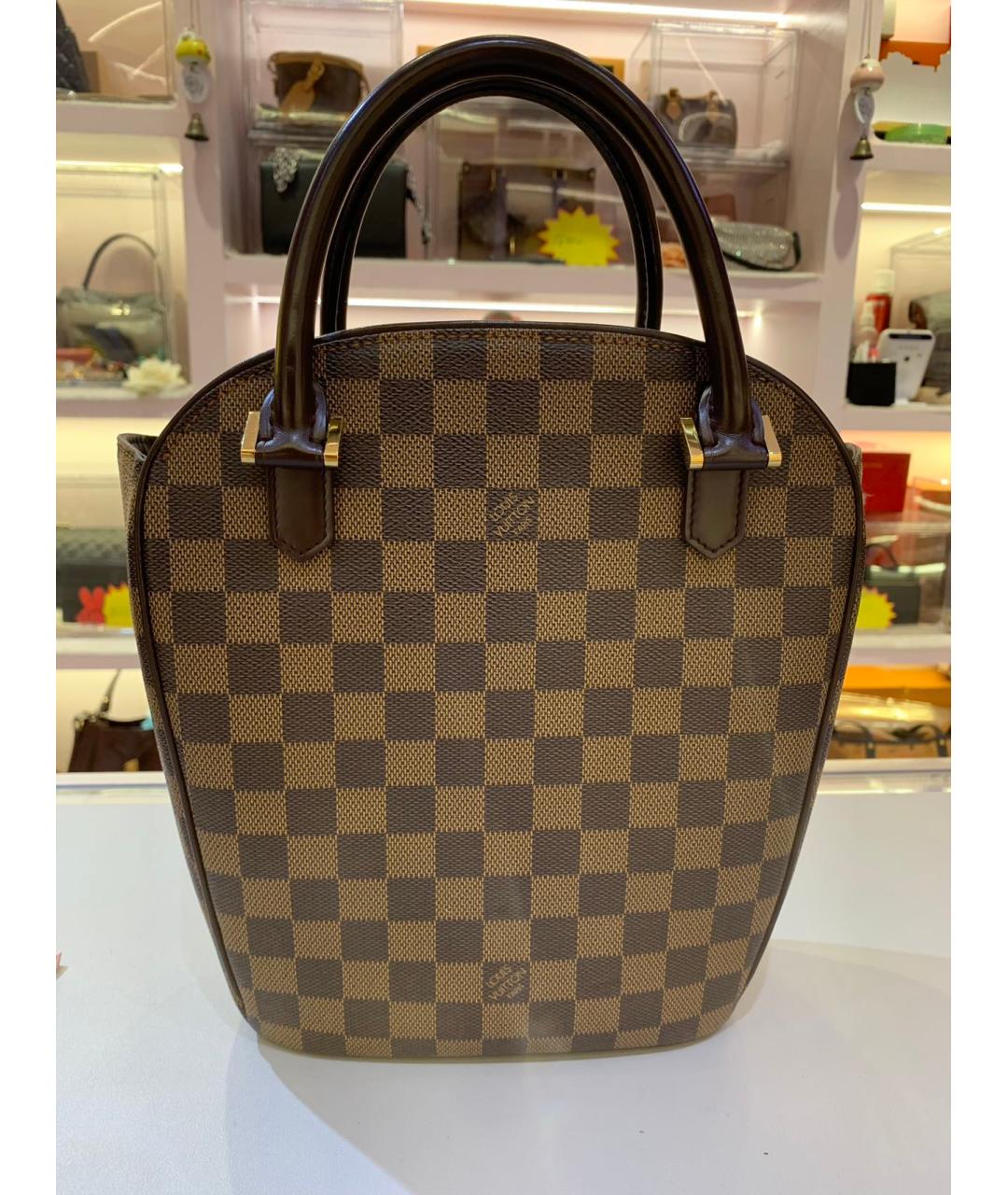 LOUIS VUITTON Коричневая сумка тоут из искусственной кожи, фото 2