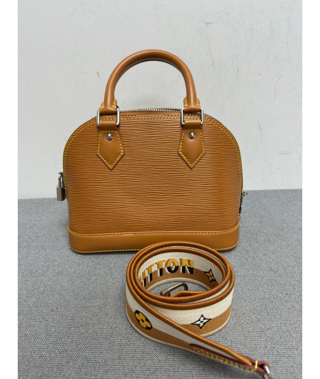 LOUIS VUITTON Коричневая кожаная сумка тоут, фото 2