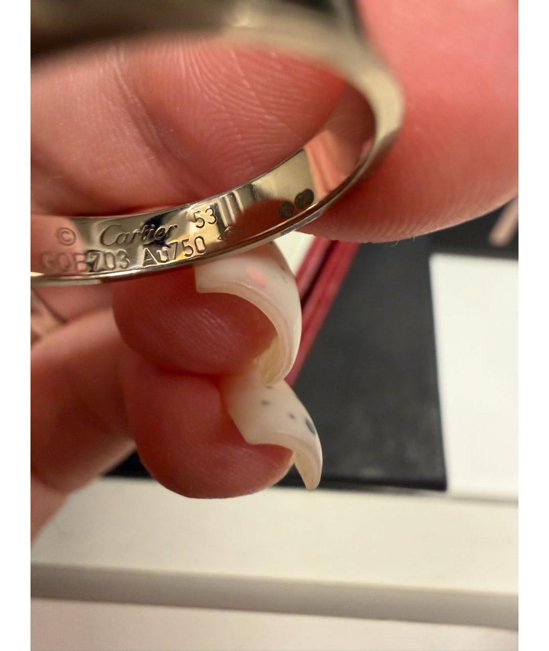 CARTIER Серебряное кольцо из белого золота, фото 3