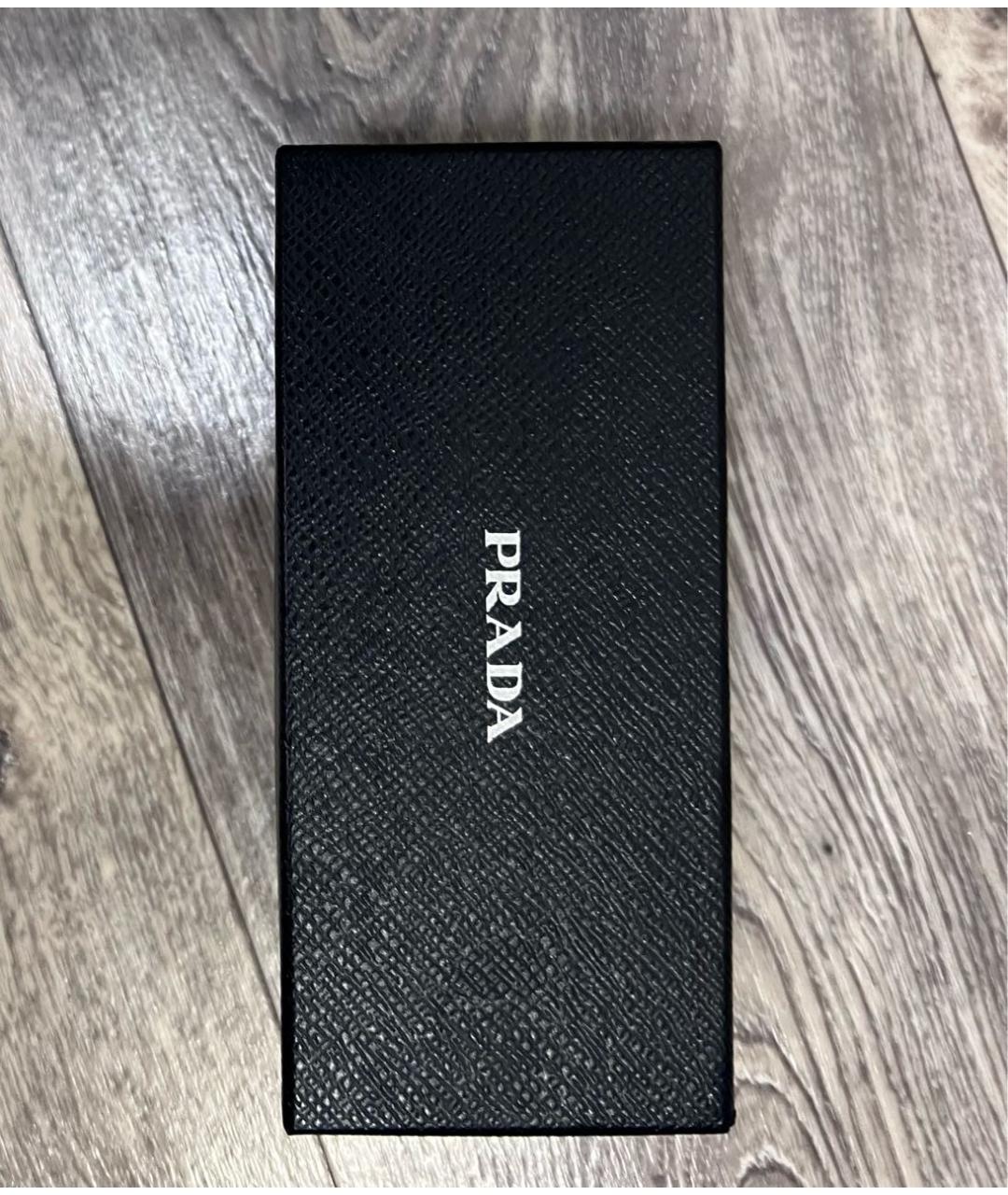 PRADA Черные пластиковые солнцезащитные очки, фото 4