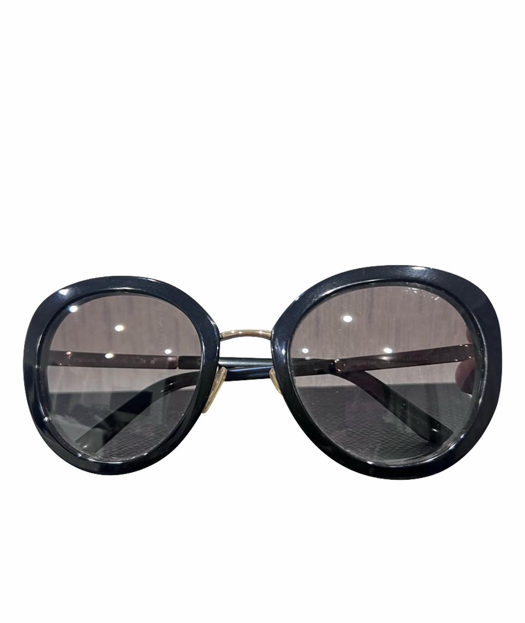 PRADA Черные пластиковые солнцезащитные очки, фото 8