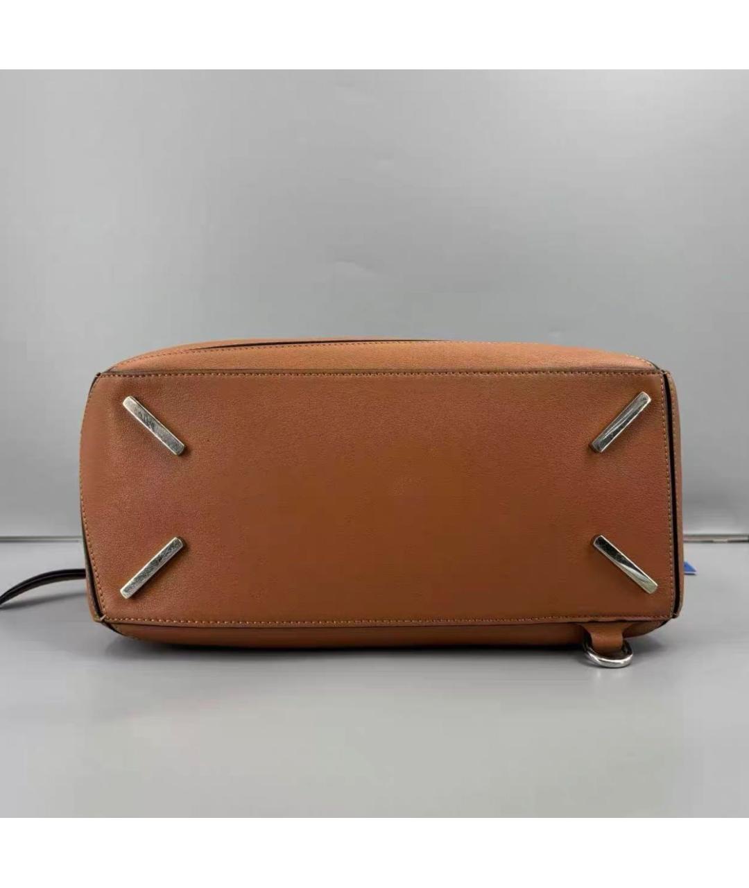 LOEWE Коричневая кожаная сумка через плечо, фото 2