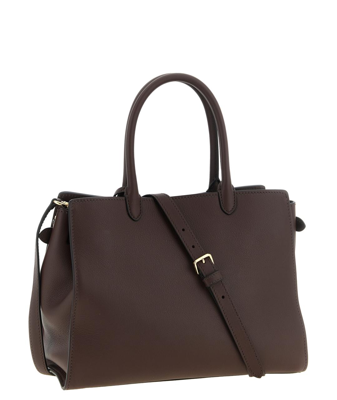 PRADA Коричневая кожаная сумка тоут, фото 2