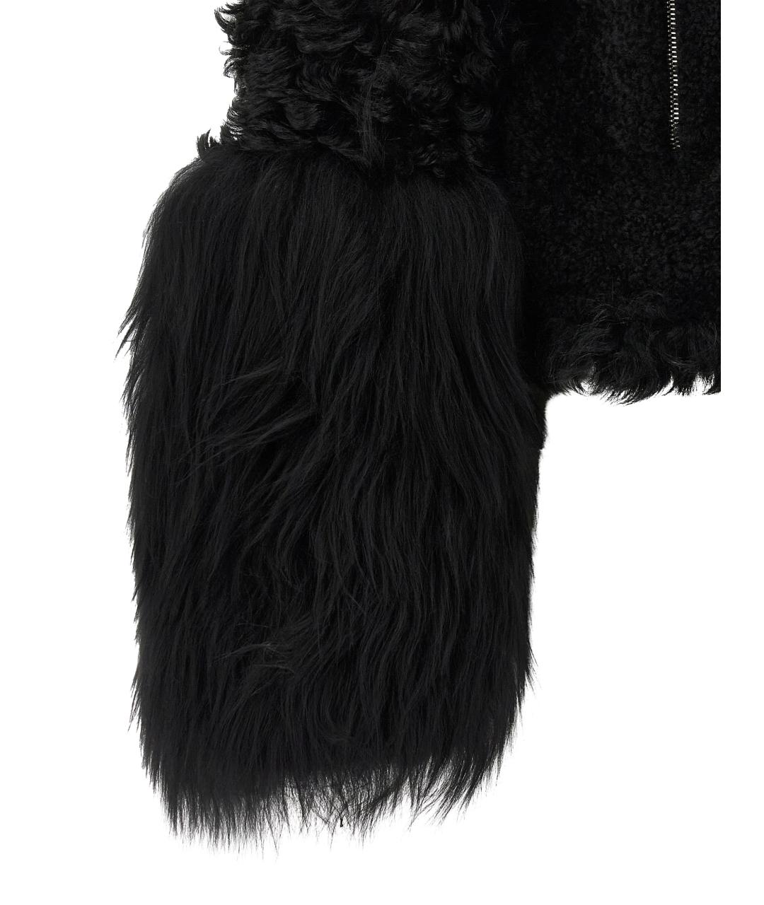 FENDI Черная кожаная куртка, фото 4