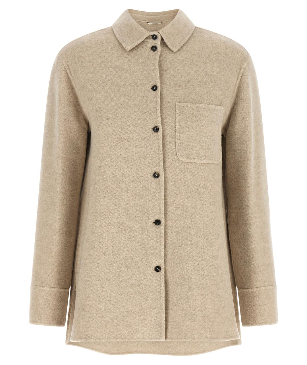 'S MAX MARA Бежевая шерстяная куртка, фото 1