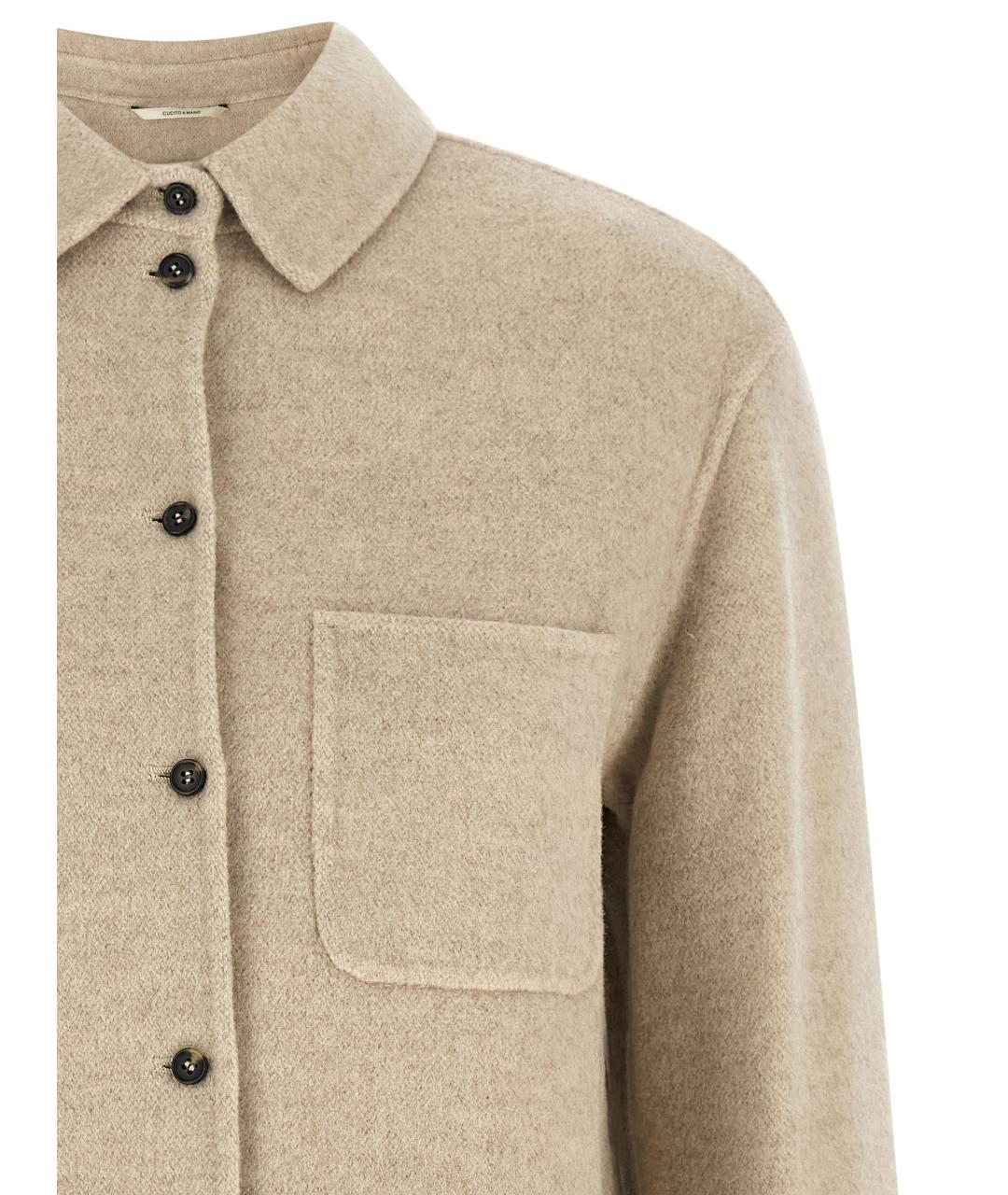 'S MAX MARA Бежевая шерстяная куртка, фото 3