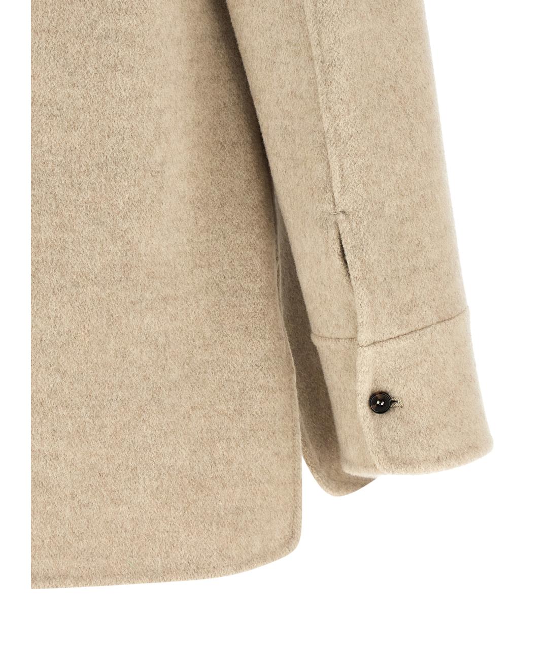 'S MAX MARA Бежевая шерстяная куртка, фото 4