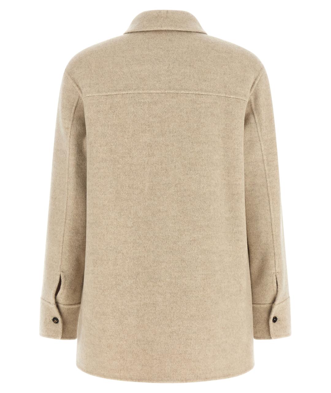 'S MAX MARA Бежевая шерстяная куртка, фото 2