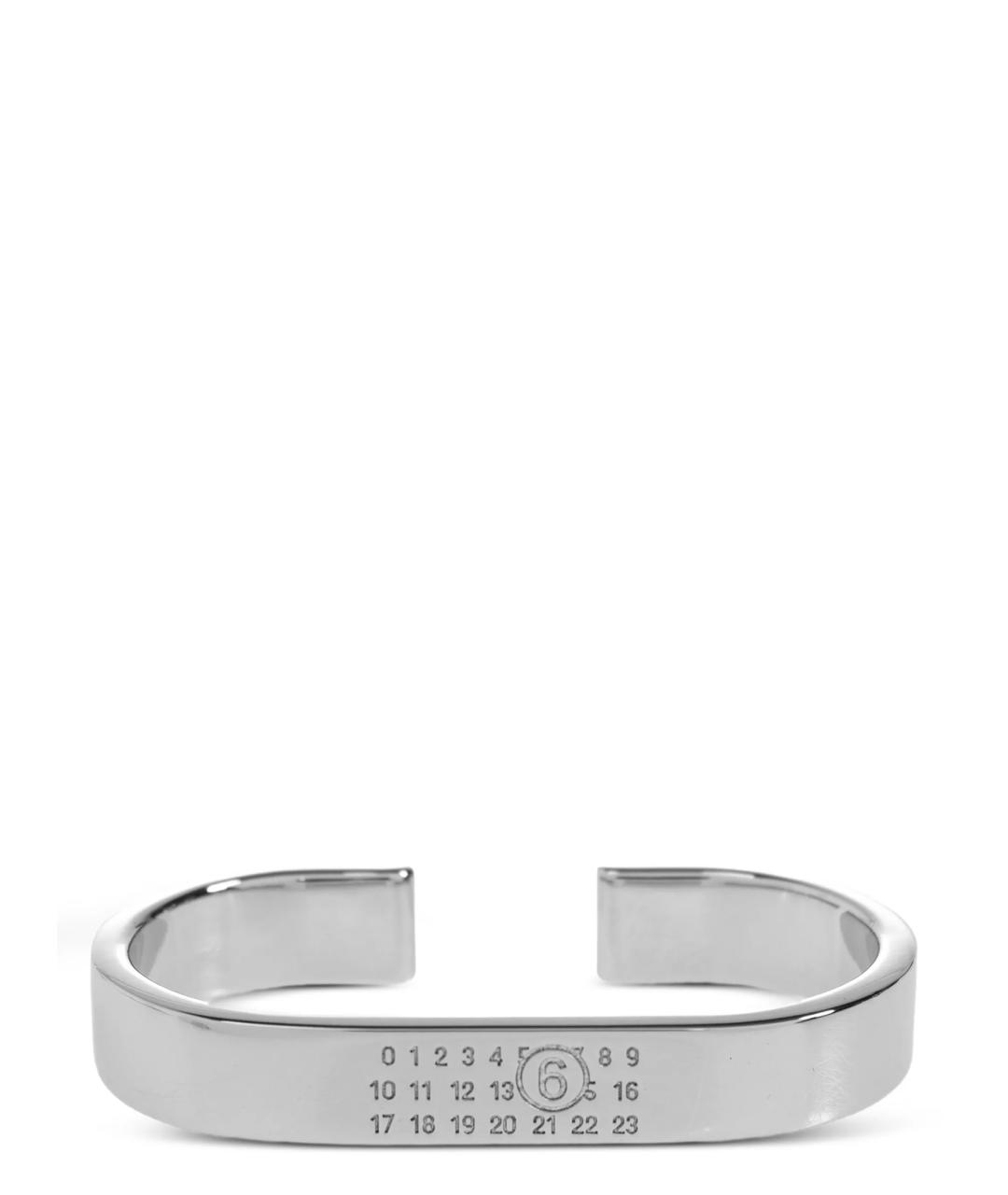 MM6 MAISON MARGIELA Серебряное металлическое кольцо, фото 1