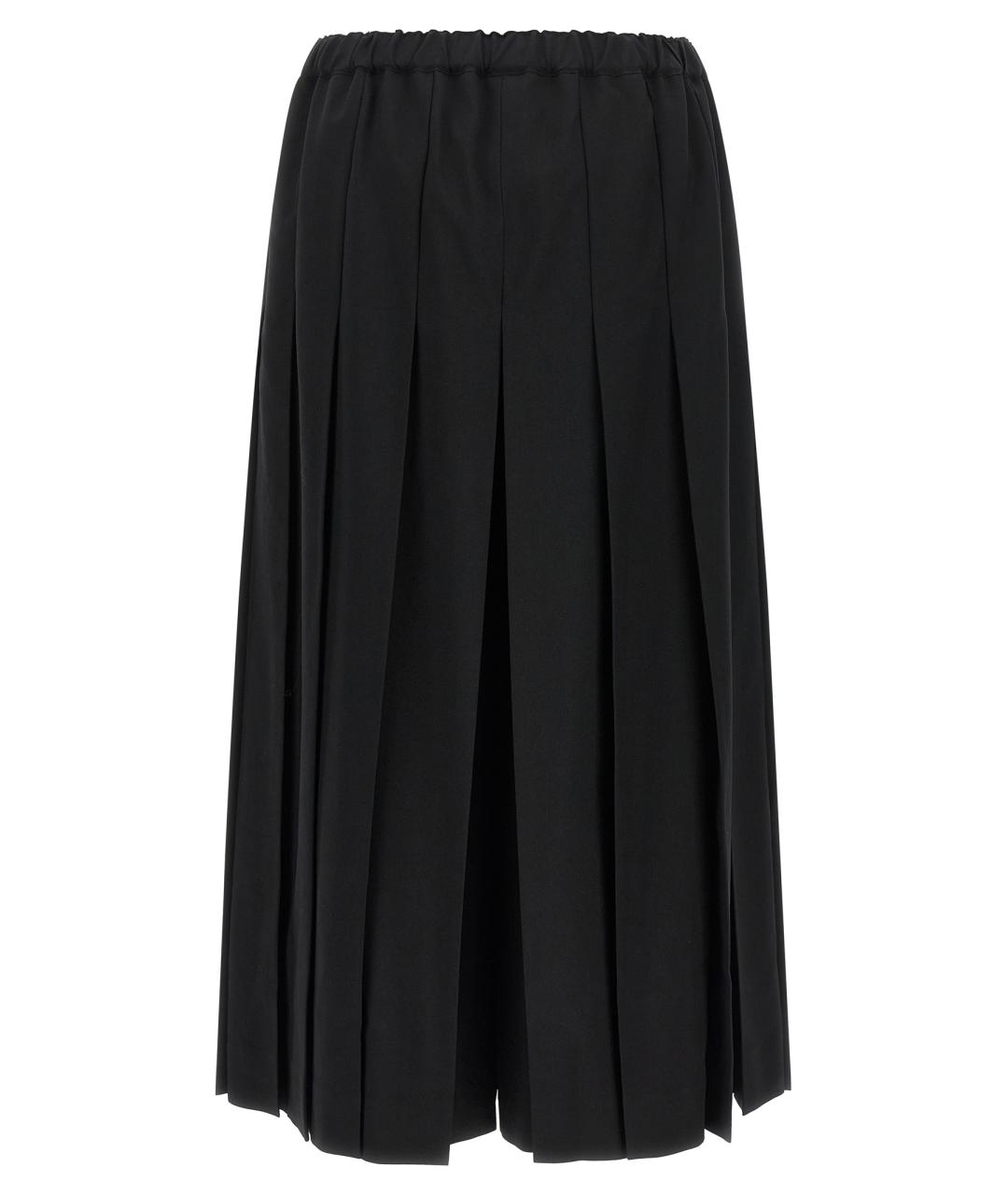 COMME DES GARÇONS Черные шерстяные брюки широкие, фото 2