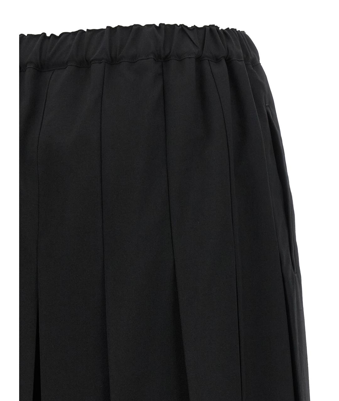 COMME DES GARÇONS Черные шерстяные брюки широкие, фото 4