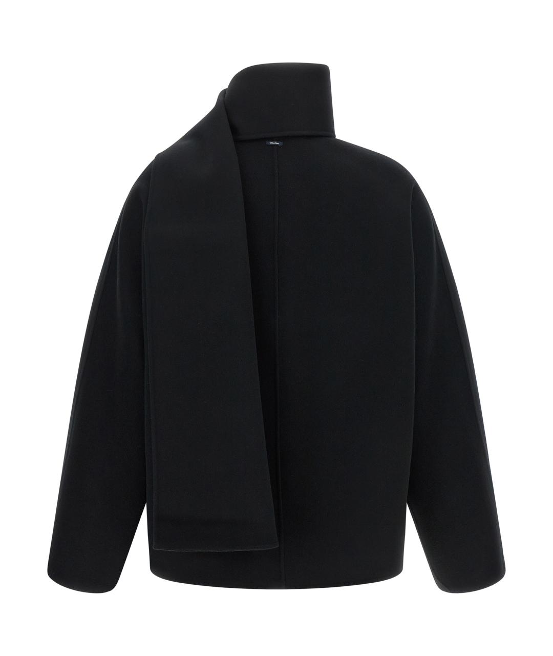 'S MAX MARA Черная шерстяная куртка, фото 3