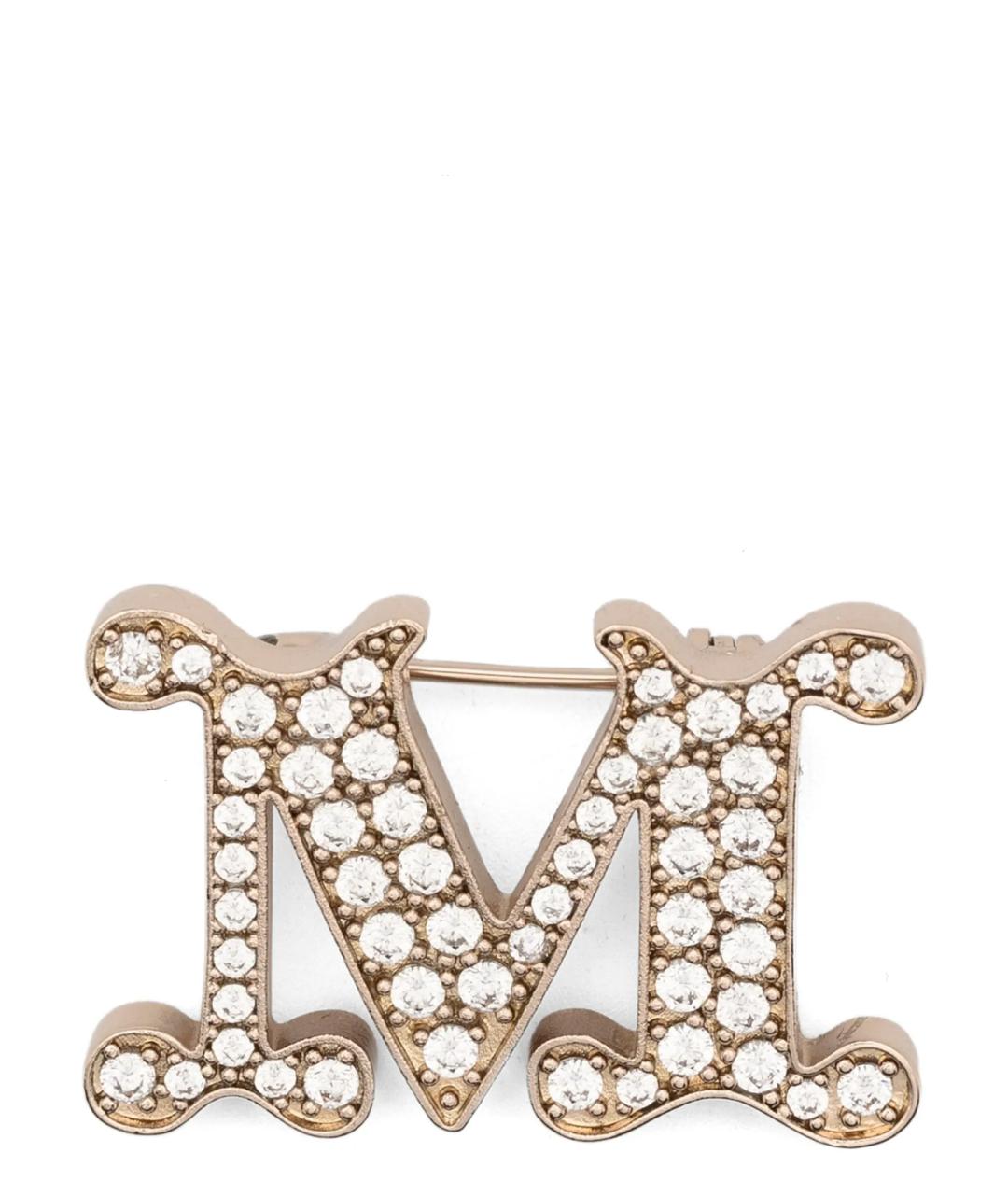 MAX MARA Золотая металлическая булавка / брошь, фото 1