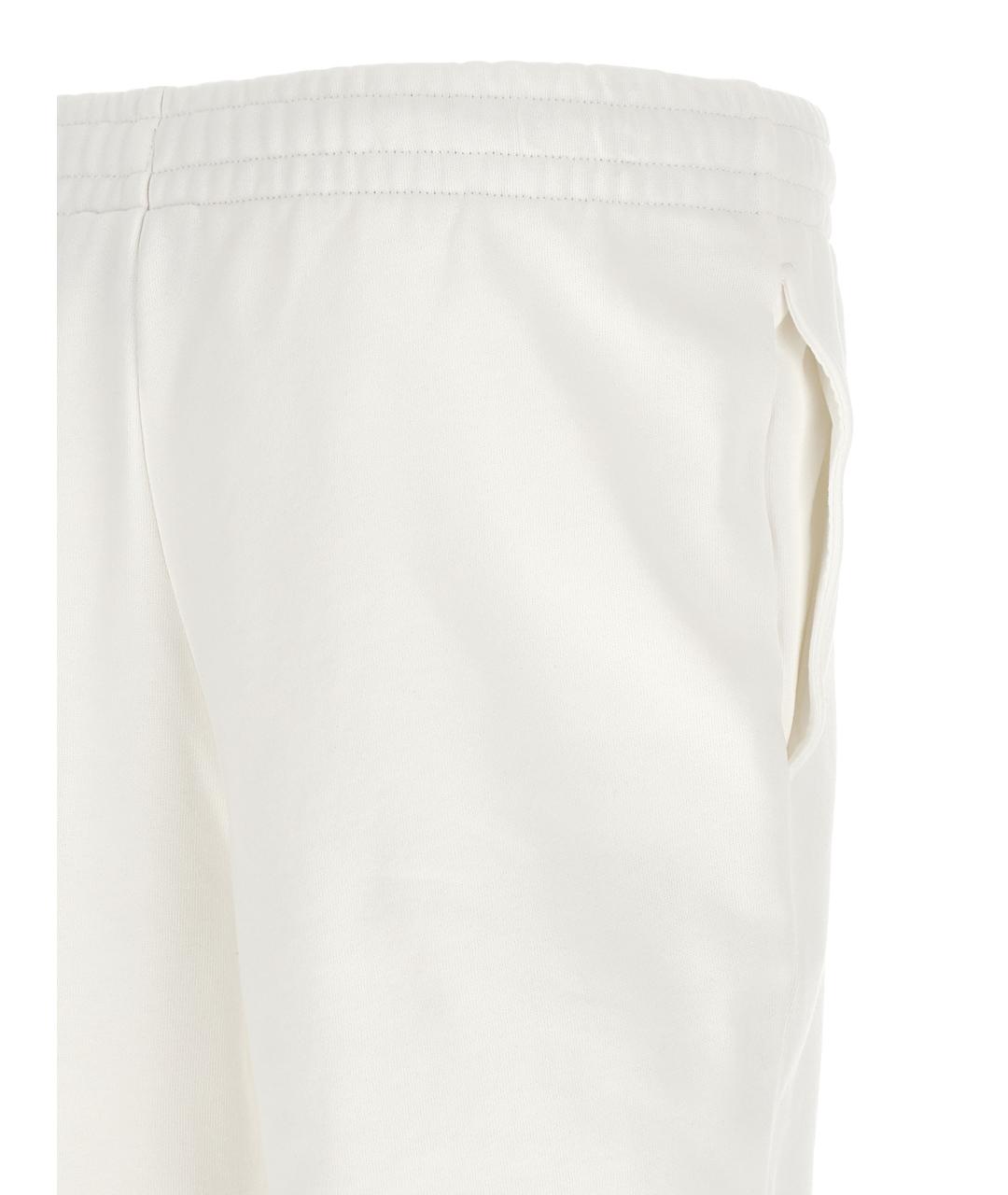 LACOSTE Белые хлопковые повседневные брюки, фото 4