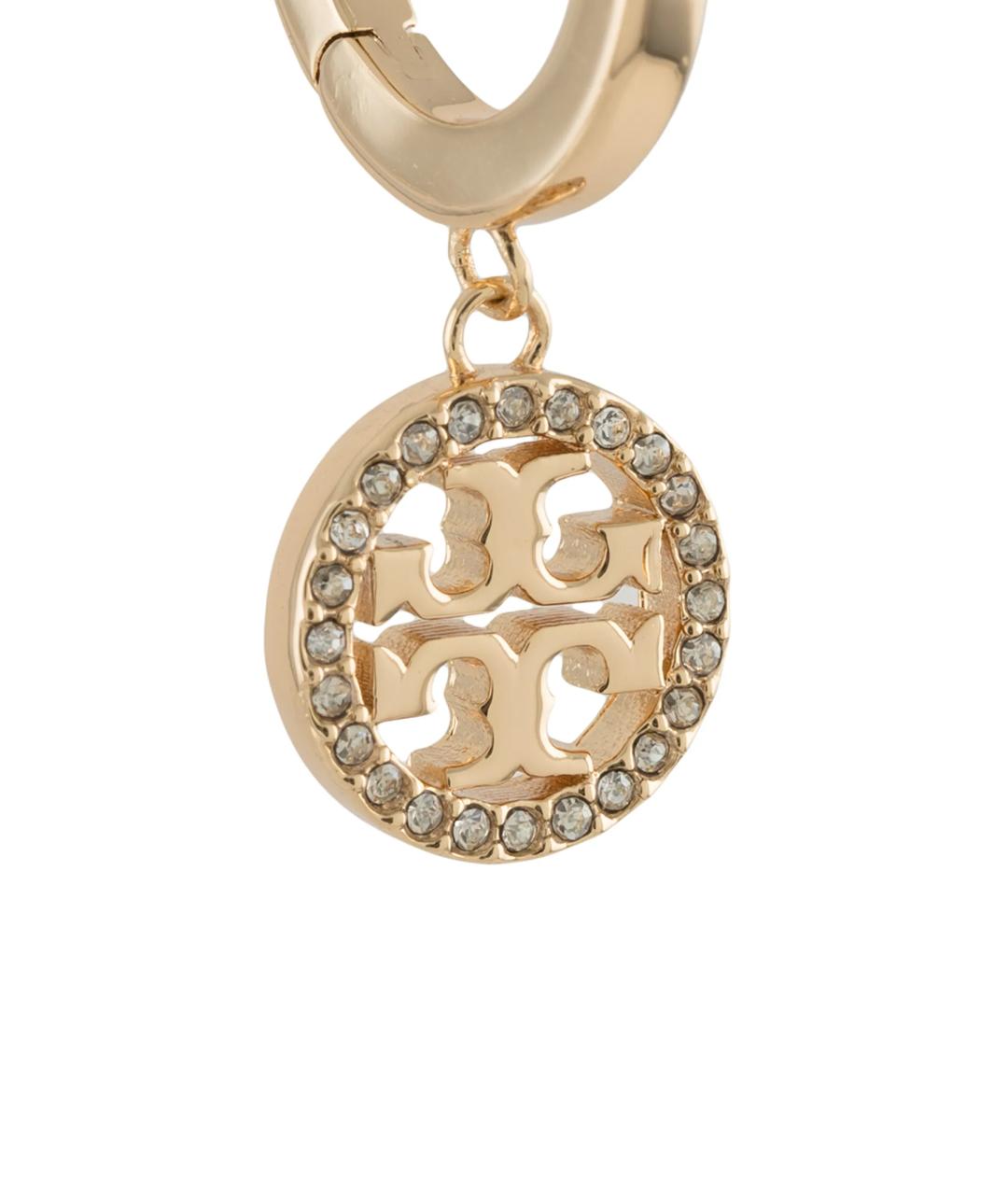 TORY BURCH Золотые металлические серьги, фото 2