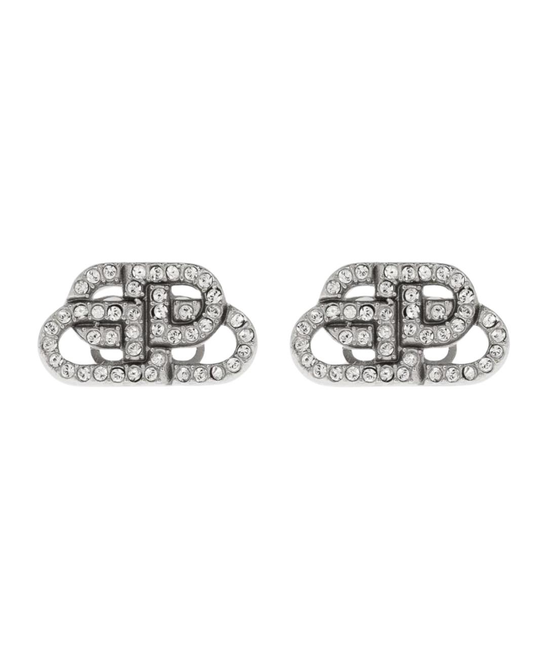 BALENCIAGA Серебряные металлические серьги, фото 1