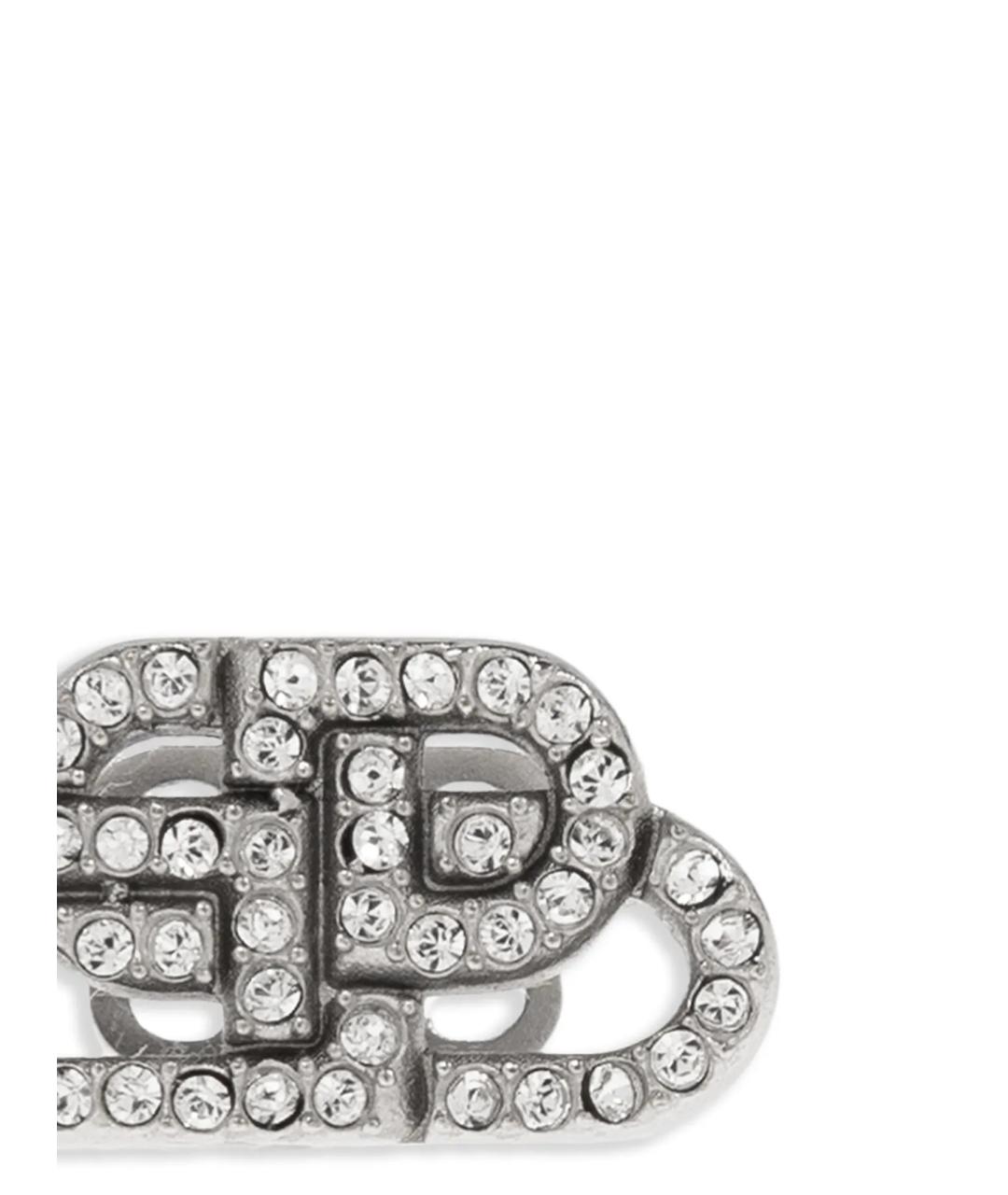BALENCIAGA Серебряные металлические серьги, фото 2