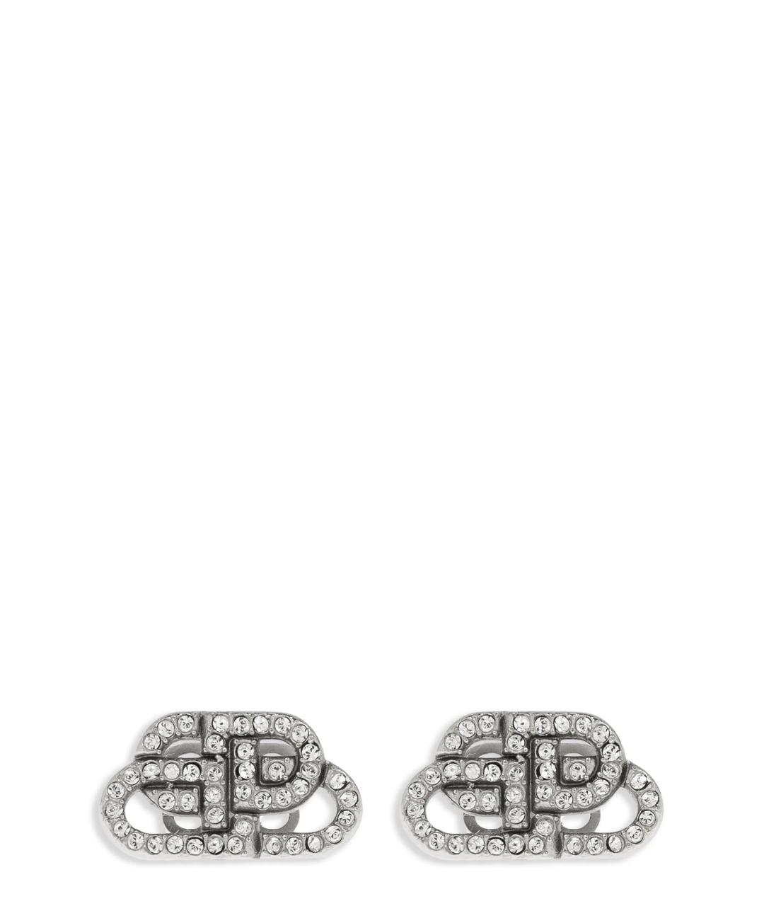 BALENCIAGA Серебряные металлические серьги, фото 3