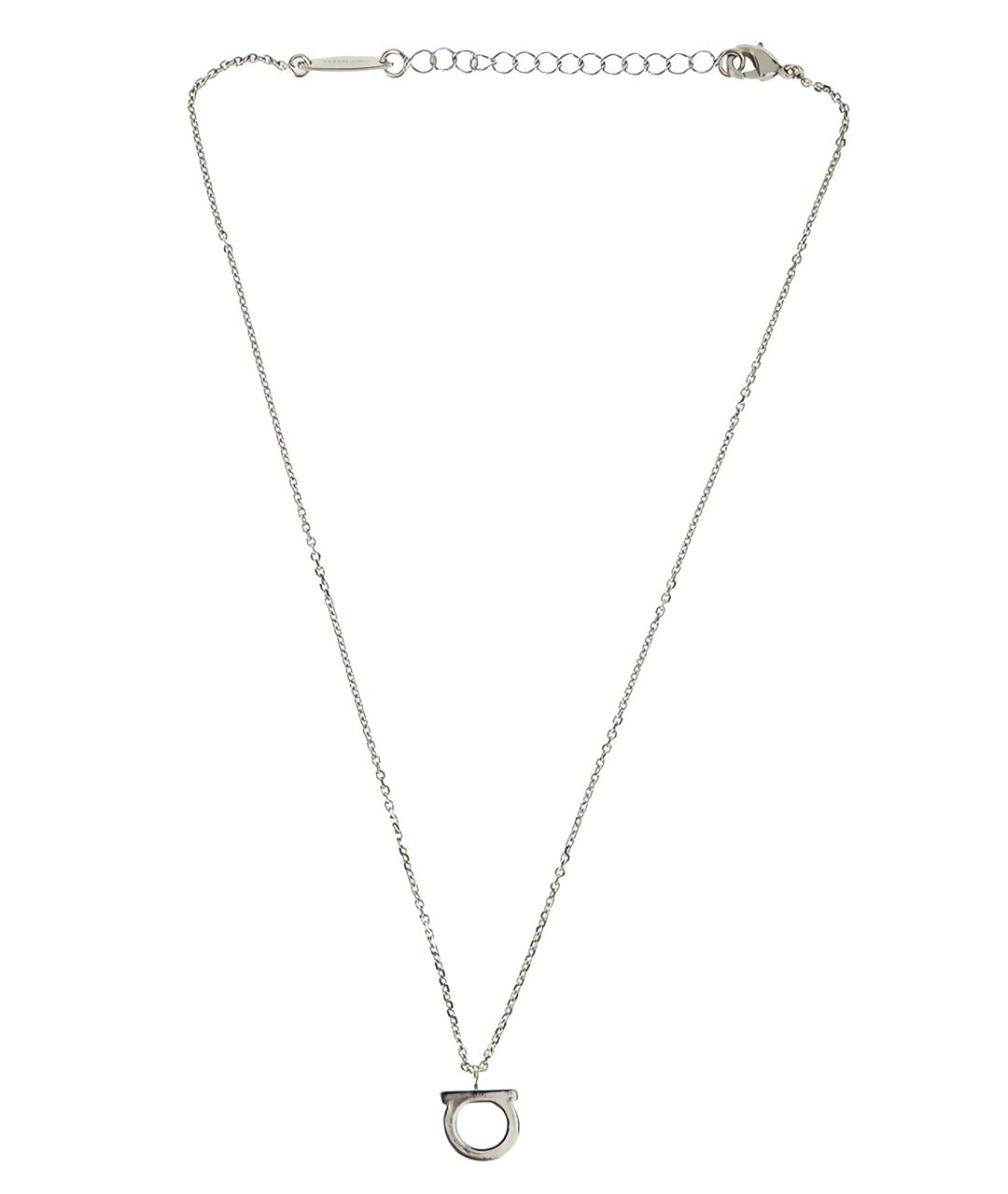 FERRAGAMO Серебряная металлическая цепочка, фото 2