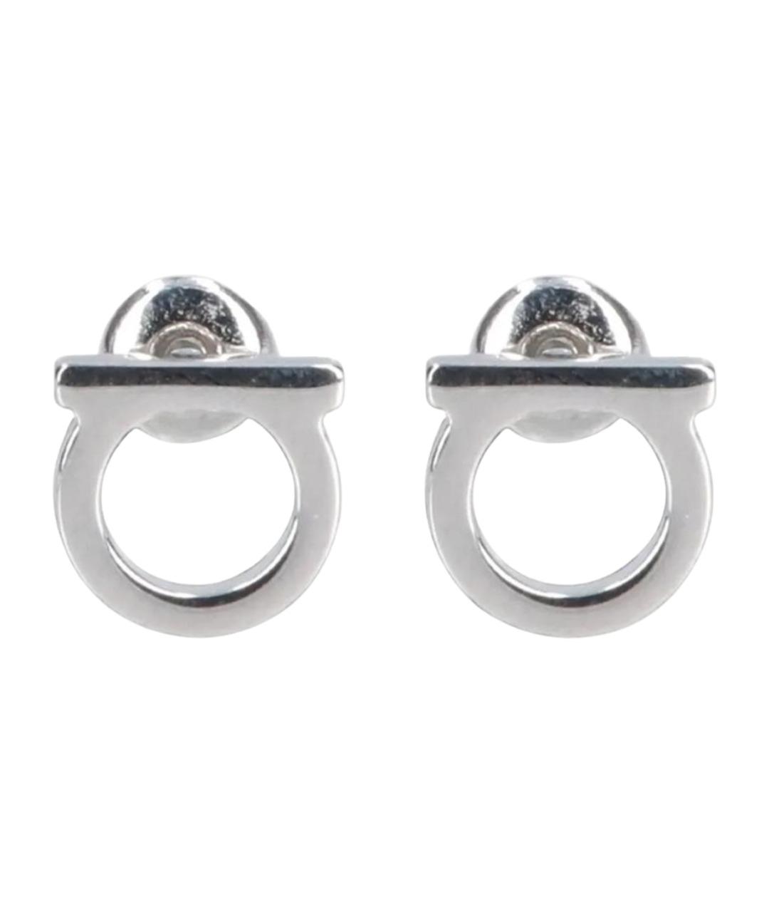 FERRAGAMO Серебряные металлические серьги, фото 1