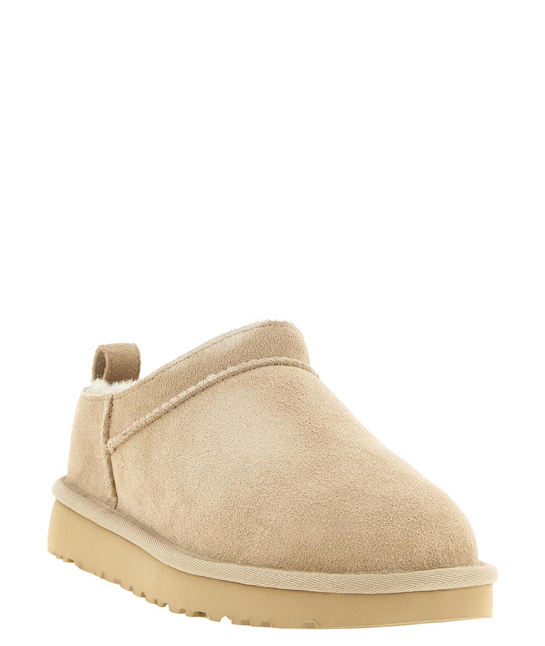 UGG Бежевые замшевые сабо, фото 2