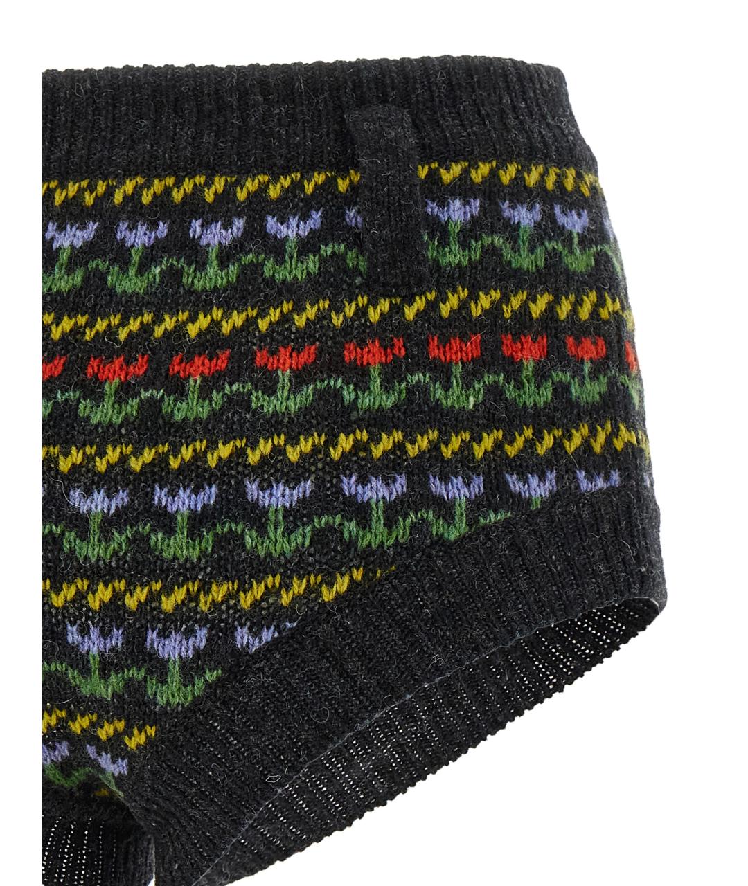 MARNI Мульти шерстяные шорты, фото 4