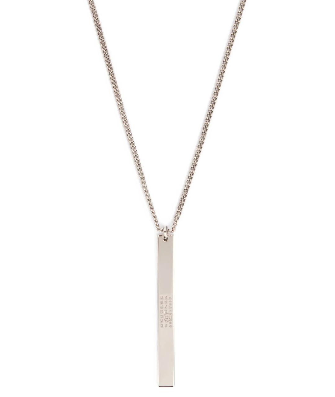 MM6 MAISON MARGIELA Серебряная металлическая цепочка/подвеска, фото 1