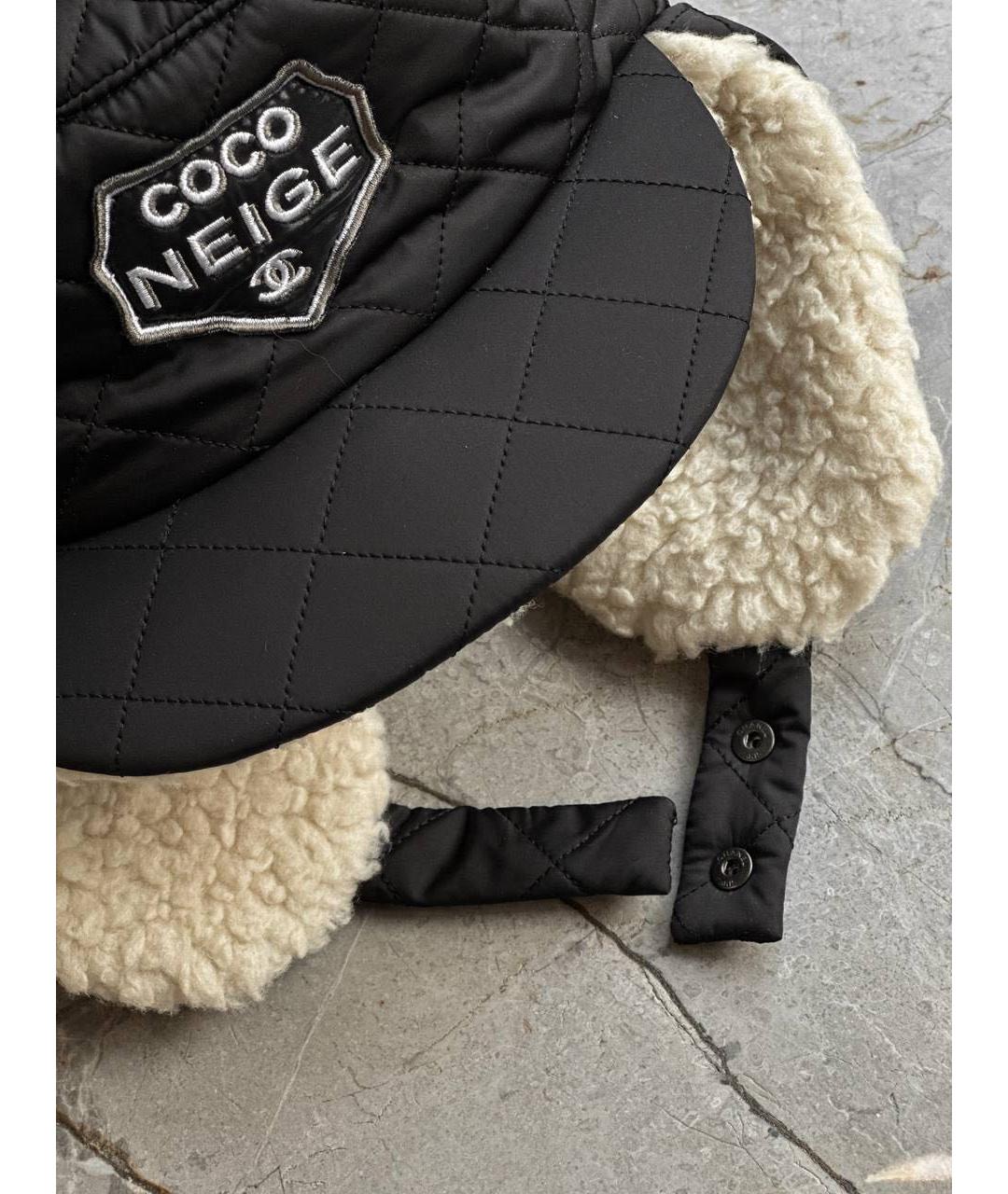 CHANEL Черная шапка, фото 2