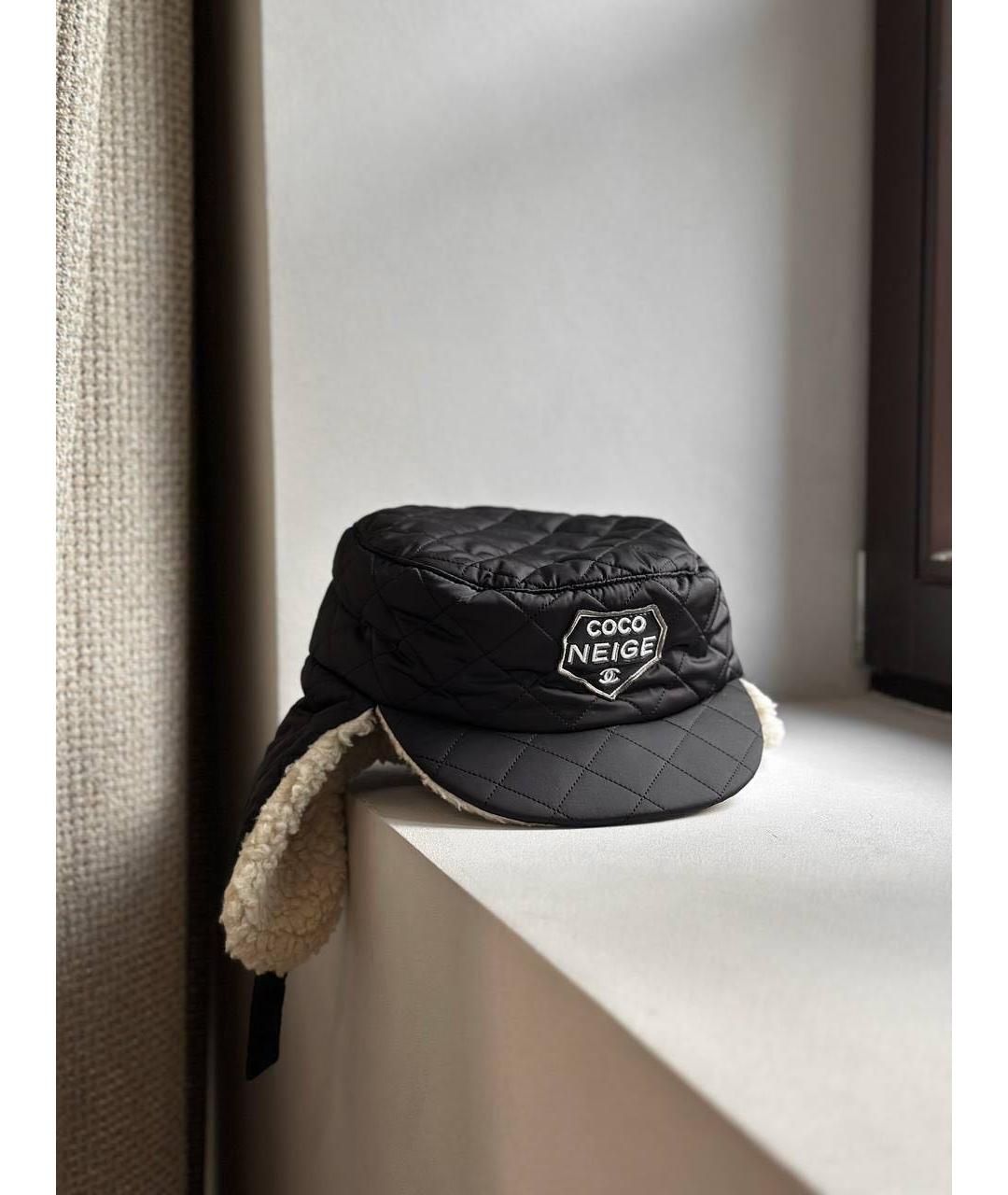 CHANEL Черная шапка, фото 4