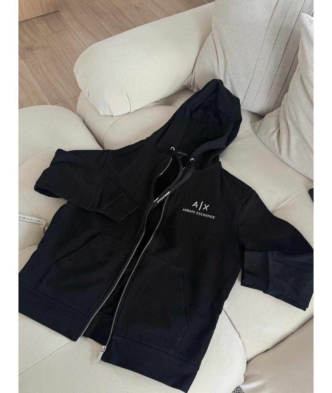 EMPORIO ARMANI Черный хлопковый костюм с брюками, фото 9