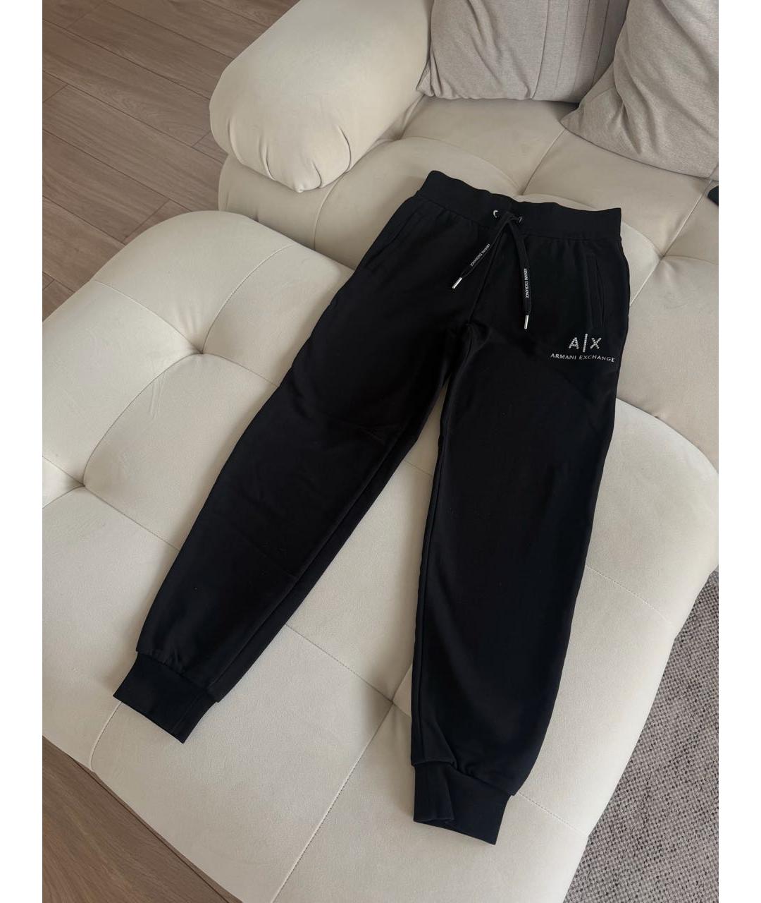 EMPORIO ARMANI Черный хлопковый костюм с брюками, фото 2