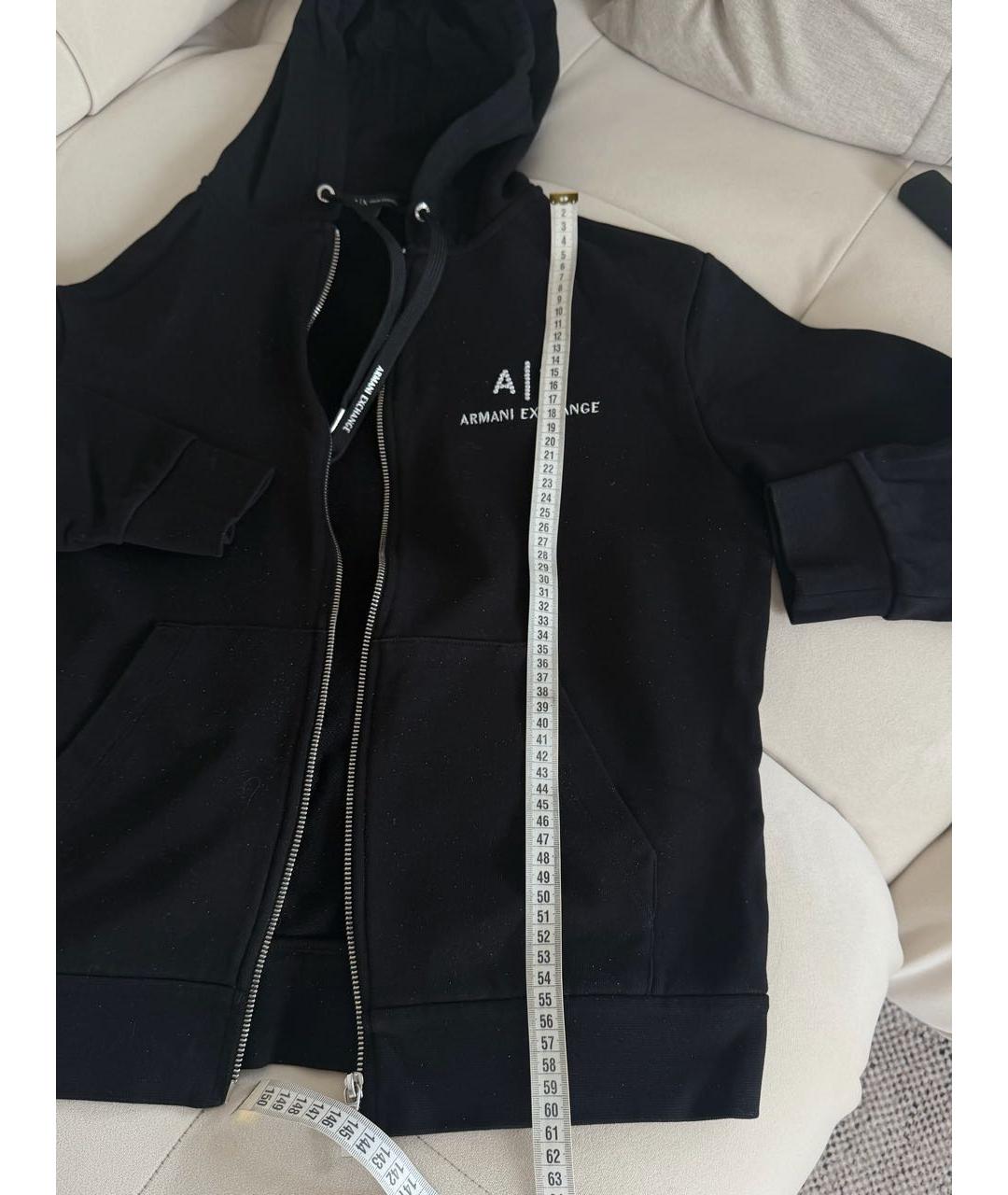 EMPORIO ARMANI Черный хлопковый костюм с брюками, фото 7