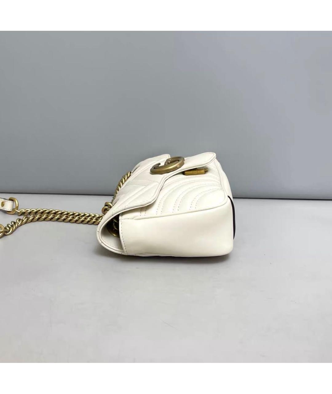 GUCCI Бежевая кожаная сумка через плечо, фото 5