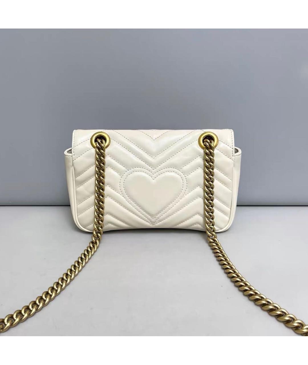 GUCCI Бежевая кожаная сумка через плечо, фото 2