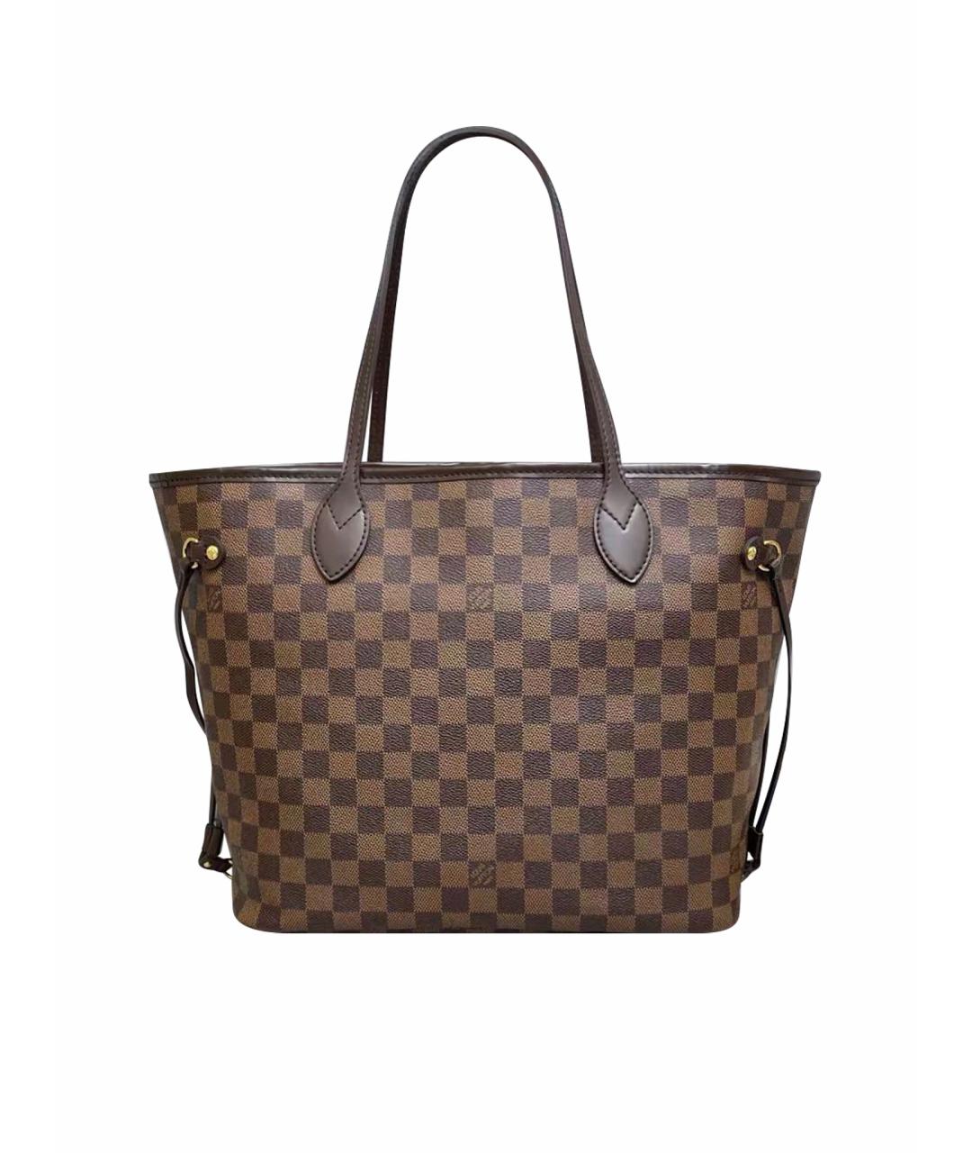 LOUIS VUITTON Коричневая сумка тоут из канвы, фото 1