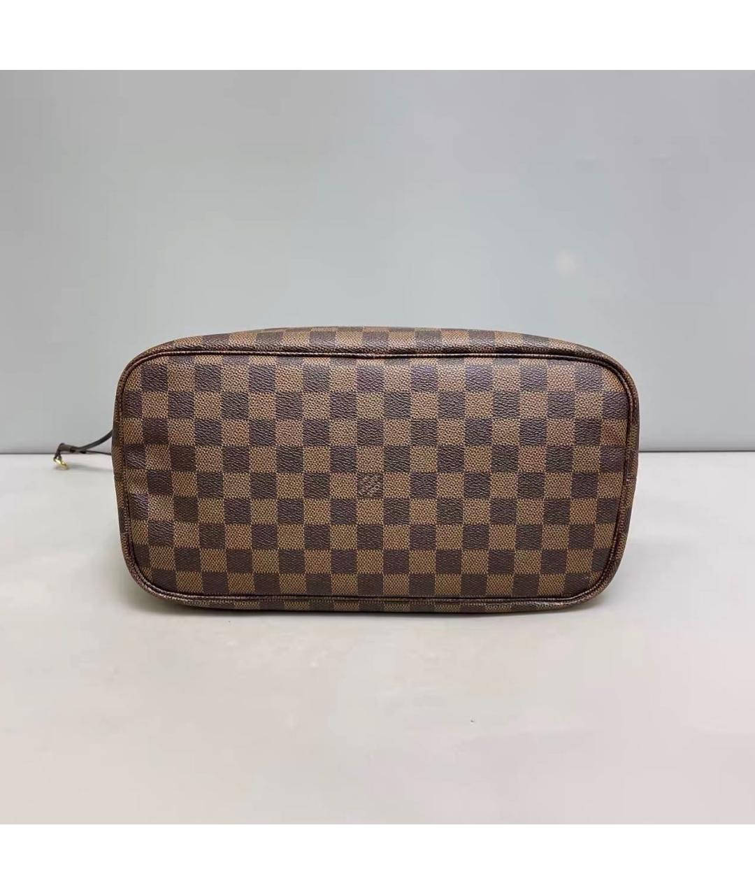 LOUIS VUITTON Коричневая сумка тоут из канвы, фото 3