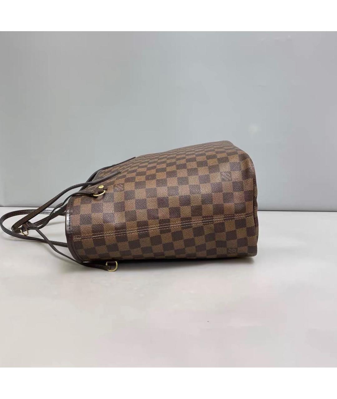 LOUIS VUITTON Коричневая сумка тоут из канвы, фото 5