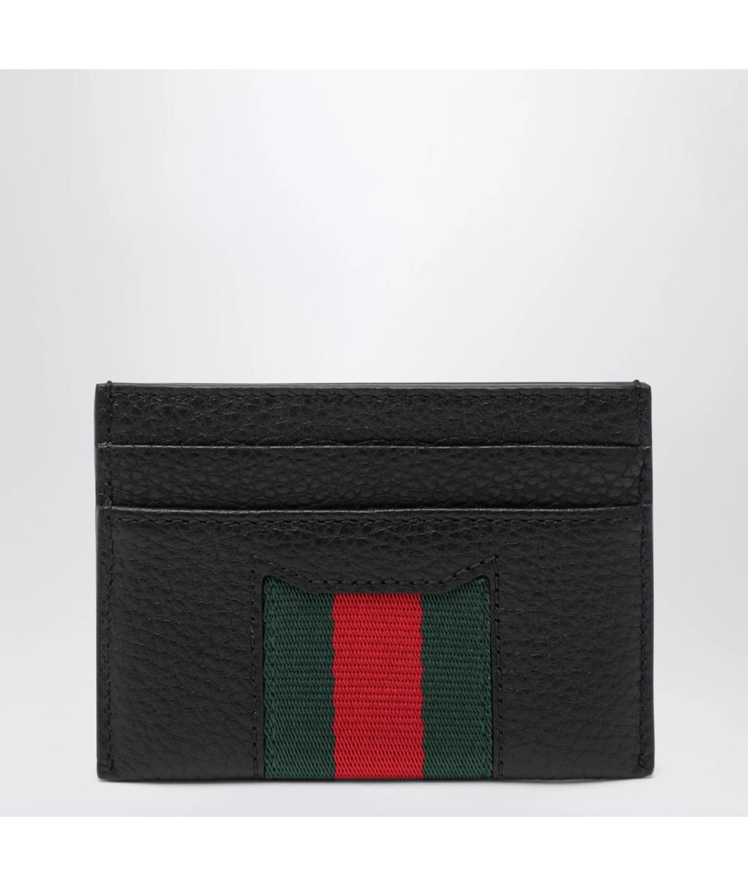 GUCCI Черный кожаный кардхолдер, фото 2