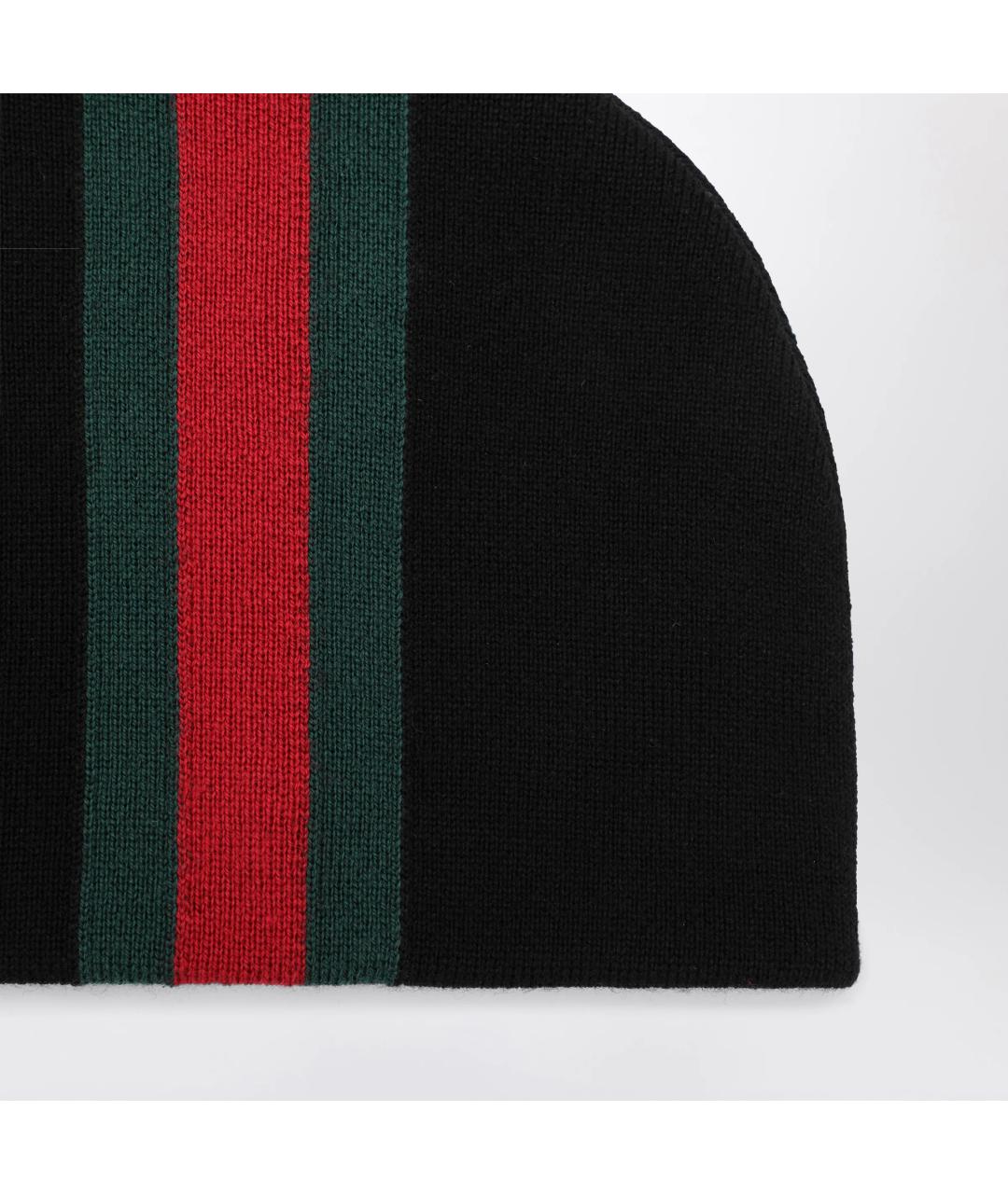 GUCCI Черная шерстяная шапка, фото 2