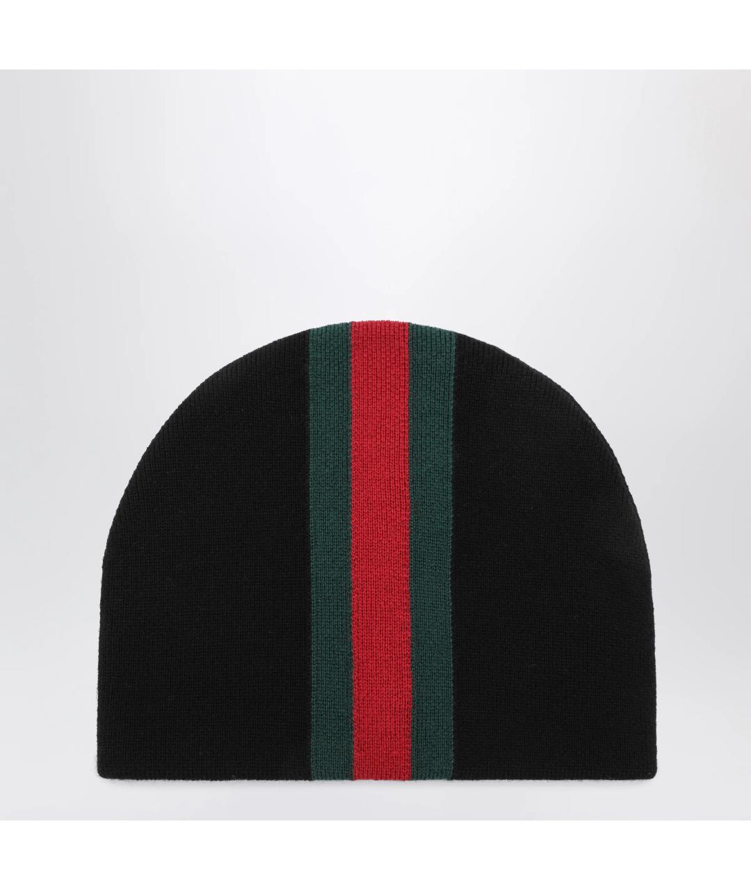 GUCCI Черная шерстяная шапка, фото 3