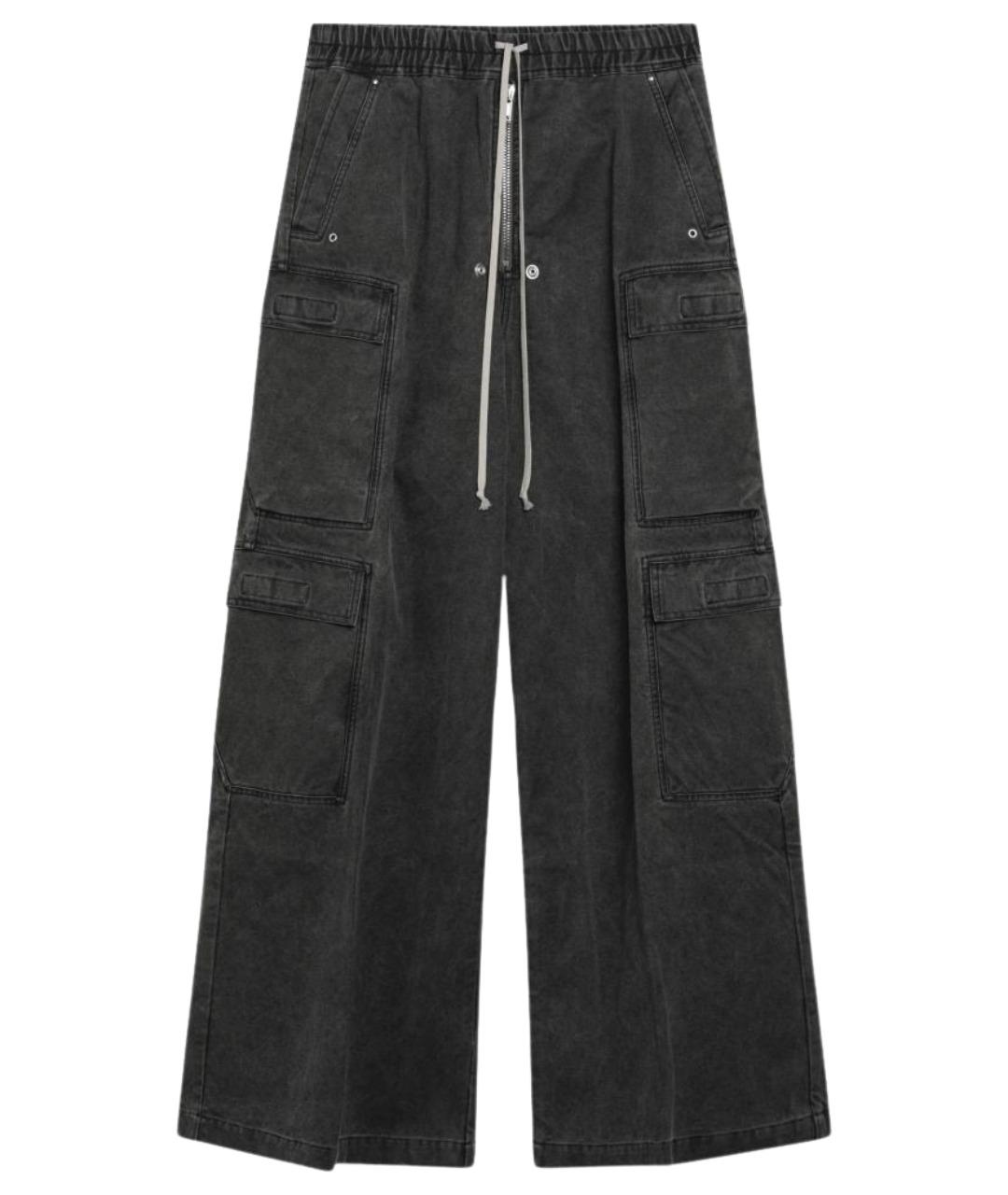 RICK OWENS DRKSHDW Мульти хлопковые повседневные брюки, фото 1
