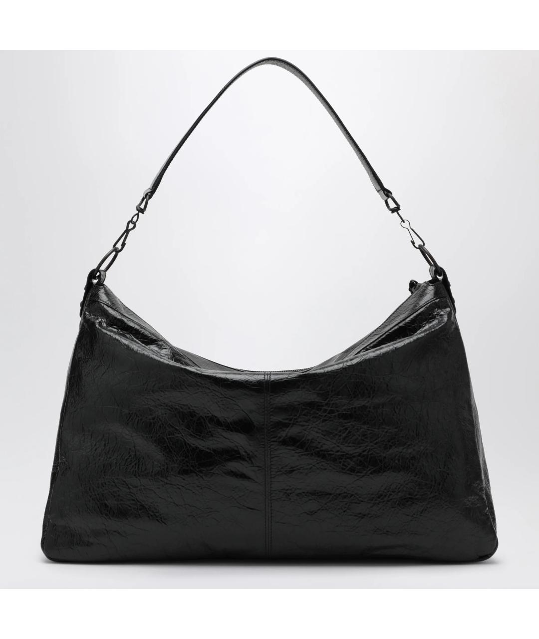 BALENCIAGA Черная кожаная сумка на плечо, фото 2