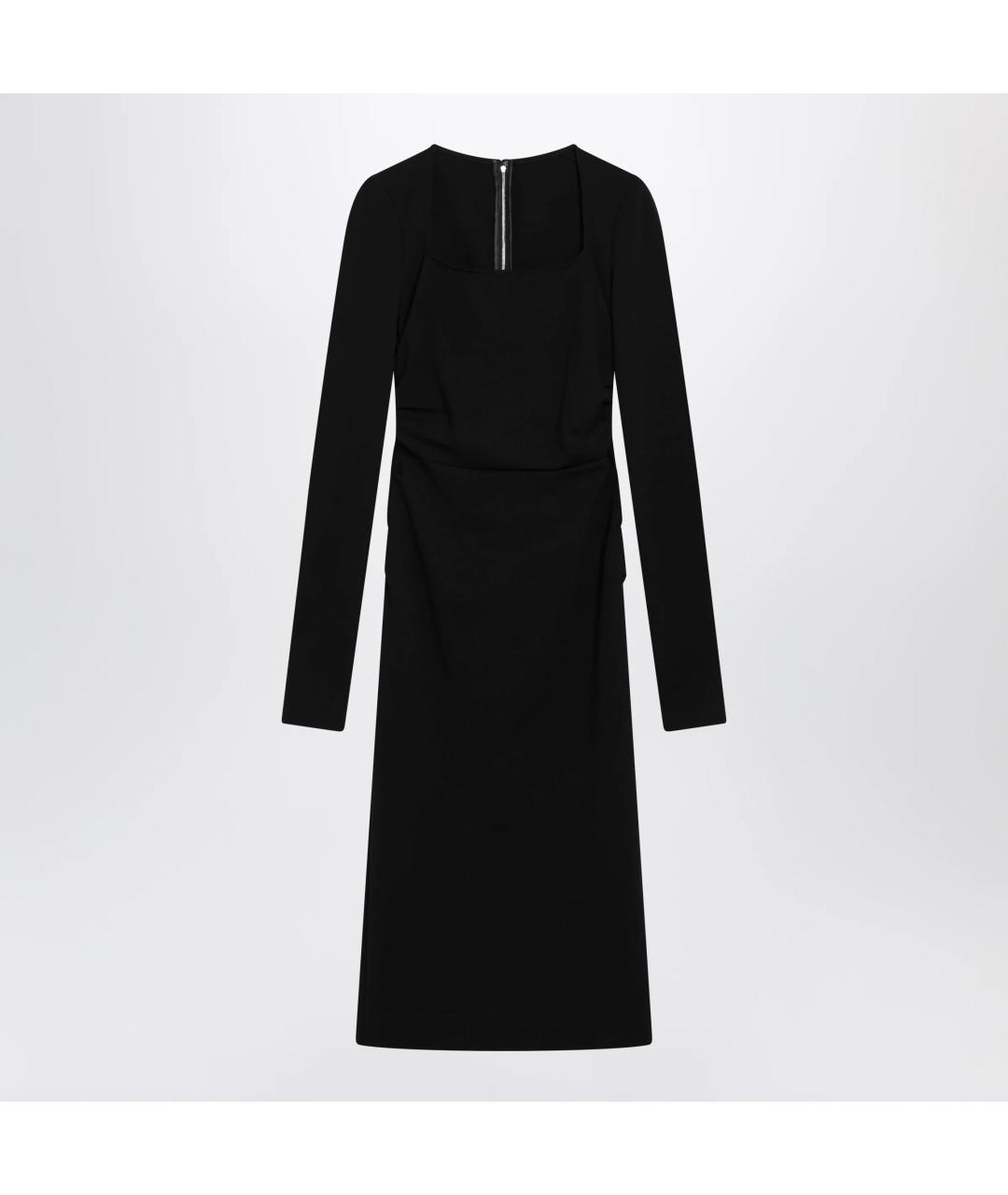 DOLCE&GABBANA Черное вискозное платье, фото 3