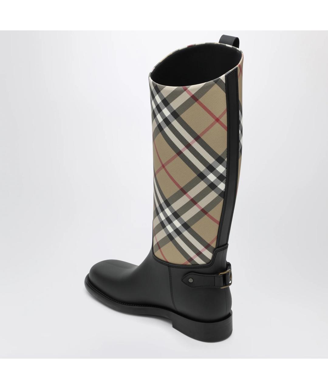 BURBERRY Бежевые синтетические сапоги, фото 2