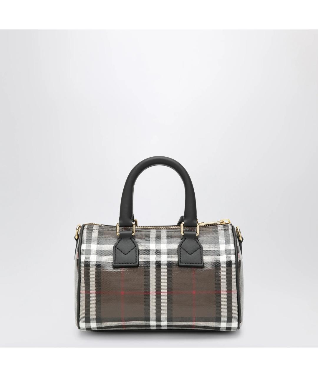 BURBERRY Коричневая сумка тоут из канвы, фото 2
