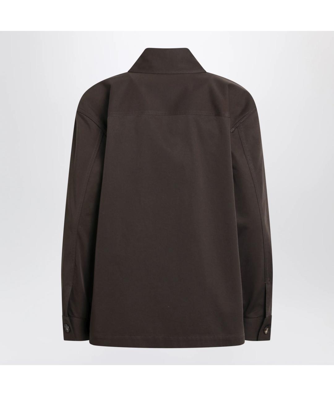 SAINT LAURENT Коричневая хлопковая куртка, фото 2